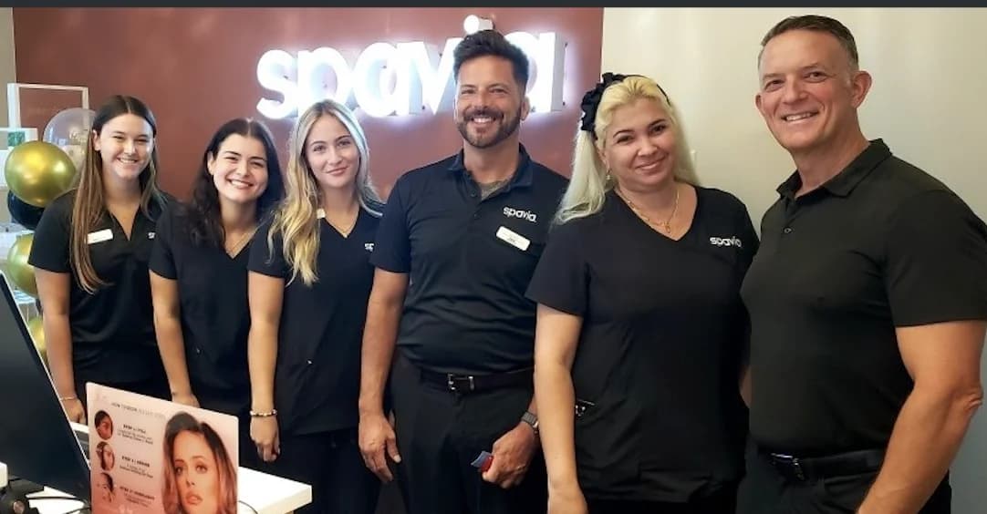 Spavia franchise team members representing successful spa franchise ownership
